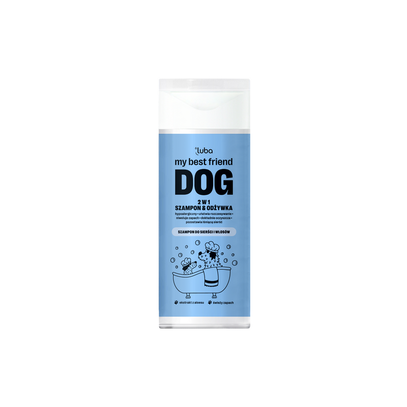 Szampon i odżywka 2w1 dla psa LUBA My best friendDOG 200ml